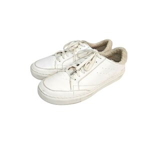 Dr. Scholl's Now Cozy White Faux Fur Sherpa & Leather Lined Sneakers